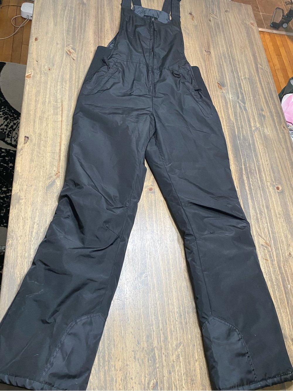 Black Women's Snow Bib Overalls
